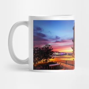 Tea Pot & Lighthouse - Sunset in Warnemünde - Baltic Sea Mug